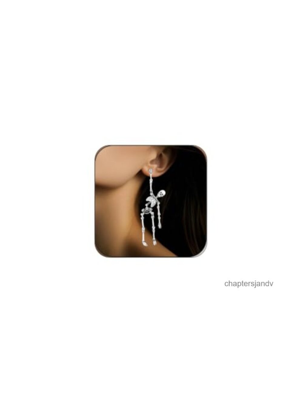 2 Pcs Halloween Dangle Earrings Alloy Acrylic Punk Party Costume Jewelry